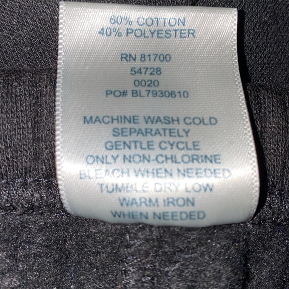 BLAIR pull on sweatpants black elastic waistband drawstring size L - Picture 5 of 9